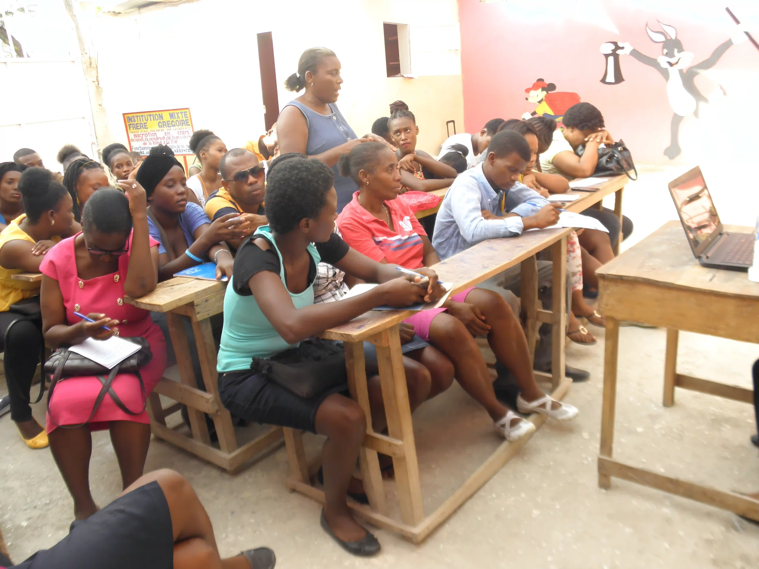 Haiti - Children attending class